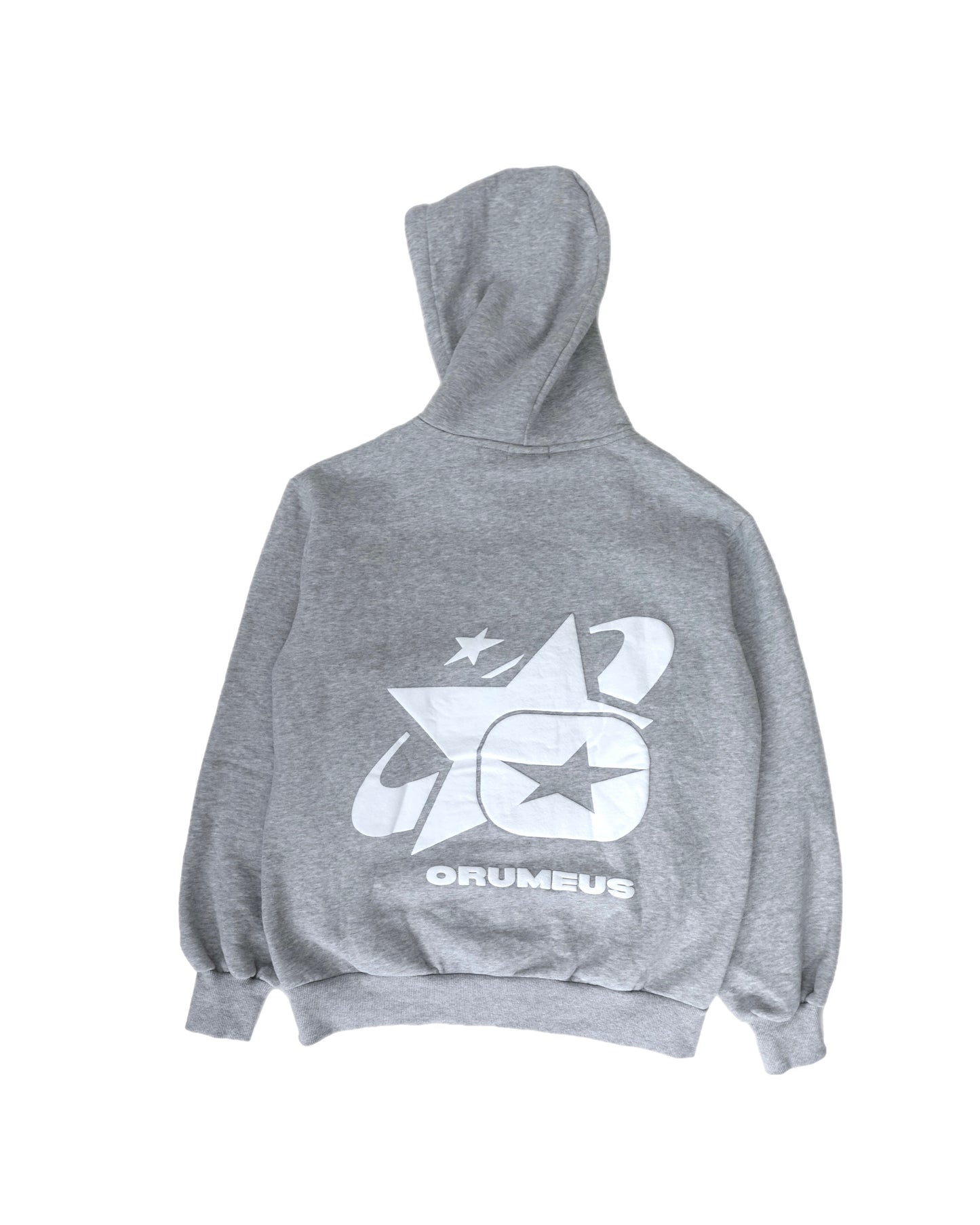 ORUMEUS DOUBLE ZIPPER GREY HOODIE